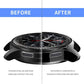 Black TPU shockproof smartwatch case with raised edge for added face protection