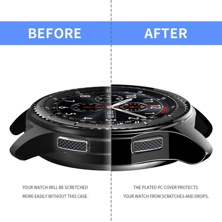 Black TPU shockproof smartwatch case with raised edge for added face protection