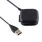 Black USB-A charging cable with small connector dock cradle