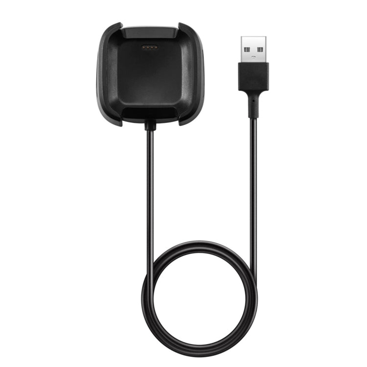 Black smartwatch charging dock adapter with 1m USB cable