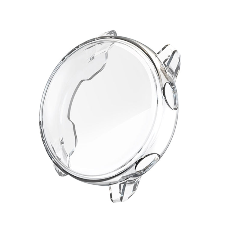 Transparent TPU full-coverage watch case with clear round protective cover