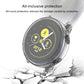 Transparent TPU full-coverage watch case on dark smartwatch face