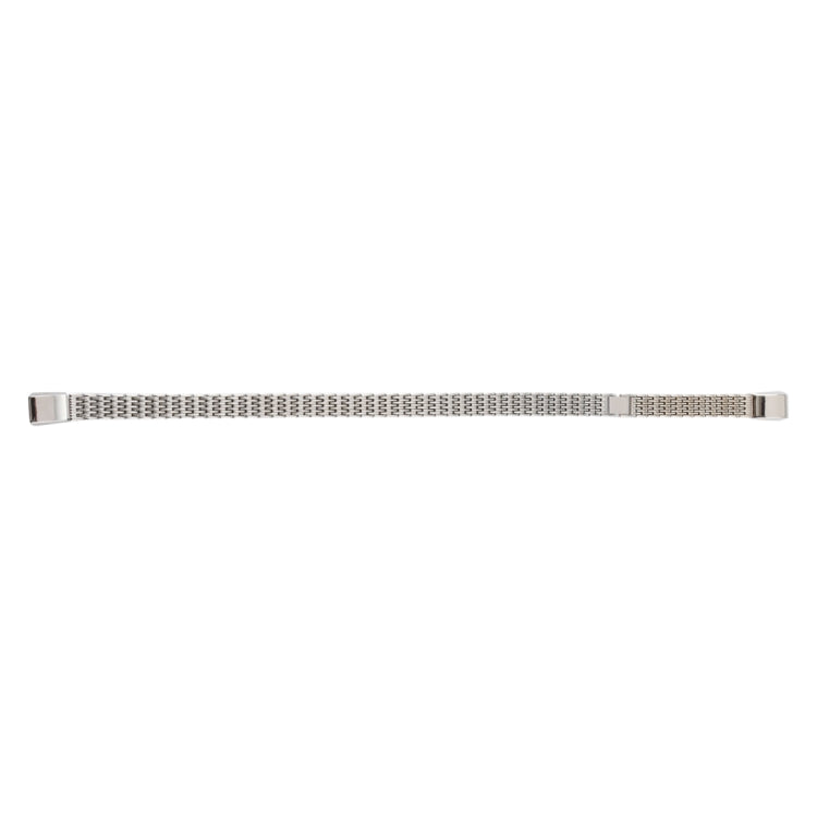 Stainless steel watch band for Fitbit Alta, silver mesh link strap