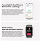Black health smartwatch with bright screen for blood pressure measurement