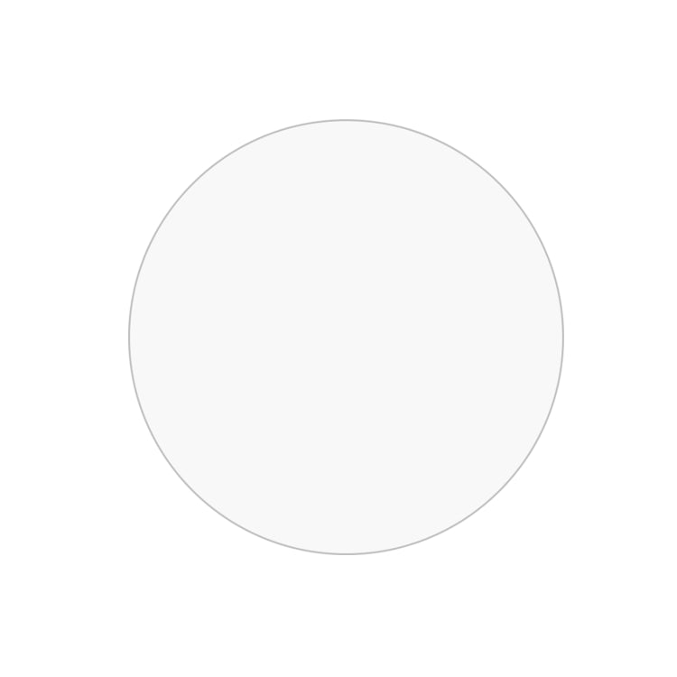 Round clear tempered glass screen protector film for smartwatch displays