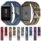 Striped 20mm nylon watch band wrist strap, blue and dark pattern, multiple colors shown
