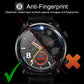 Anti-fingerprint 2.5D tempered glass screen protector film on round smartwatch