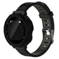 Black silicone watch protective case with cutouts and strap loops