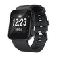Silicone sport watch band for Garmin Forerunner 35 with black strap and watch display