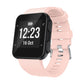Silicone sport watch band with light pink strap for Garmin Forerunner 35