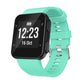Silicone sport watch band with aqua blue strap for Garmin Forerunner 35
