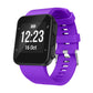 Silicone sport watch band with purple strap for Garmin Forerunner 35