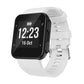 Silicone sport watch band with white strap for Garmin Forerunner 35