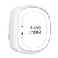 White silicone sport watch band with rectangular connector window and smooth edge