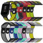 Double-color silicone sport watch band set with assorted bright color straps