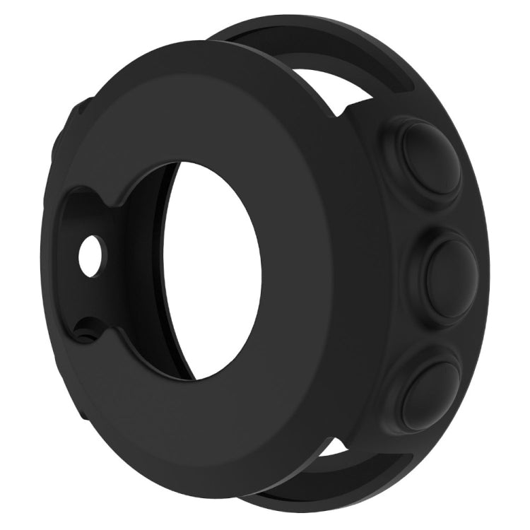 Grey silicone protective case shell for Garmin Fenix 5 with button cutouts