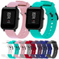 Glossy silicone sport watch bands, assorted colors, 20mm