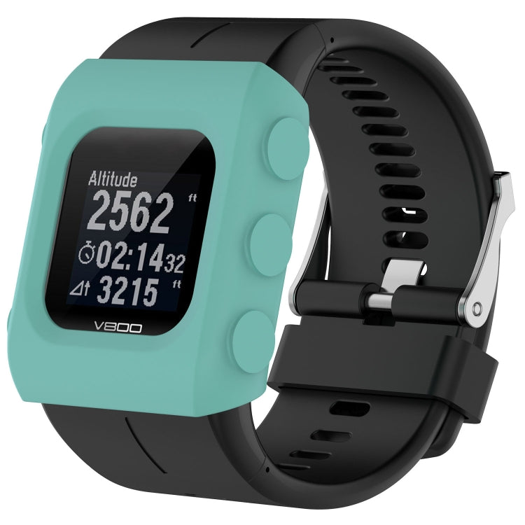 Mint green silicone protective case for POLAR V800 watch