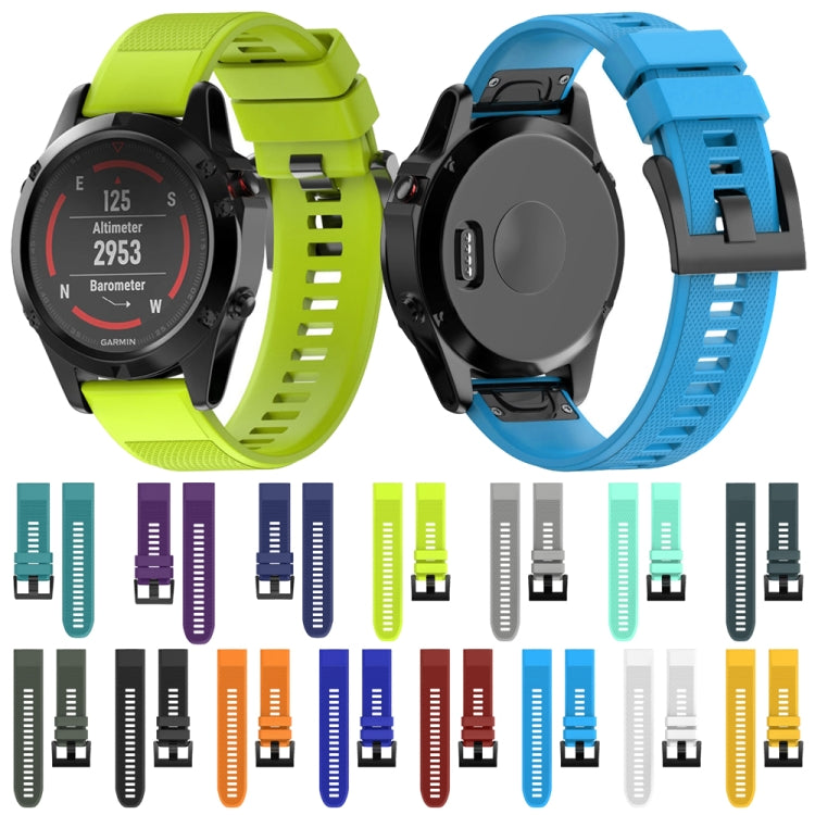Set of colorful silicone watch bands with quick-release clasps shown side and front