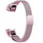 Rose gold mesh stainless steel magnet watch band with magnetic connector latch, large