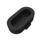 Silicone charging port dustproof stopper plug, oval dark grey