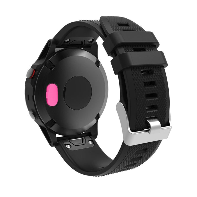 Smartwatch charging port dustproof silicone stopper with pink insert on watch body
