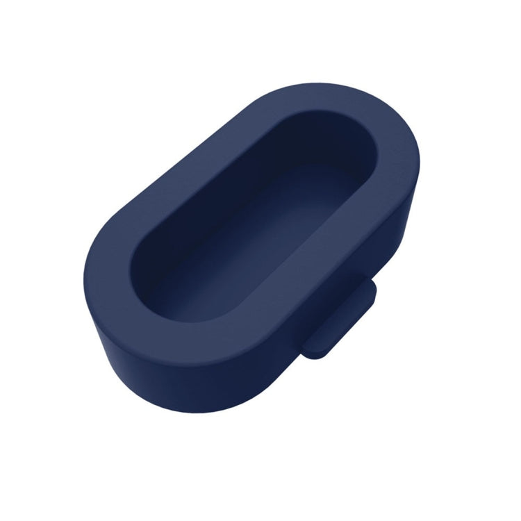 Blue silicone dustproof stopper plug for smartwatch charging port