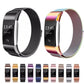 Stainless steel mesh smartwatch bands in multiple colors, size L