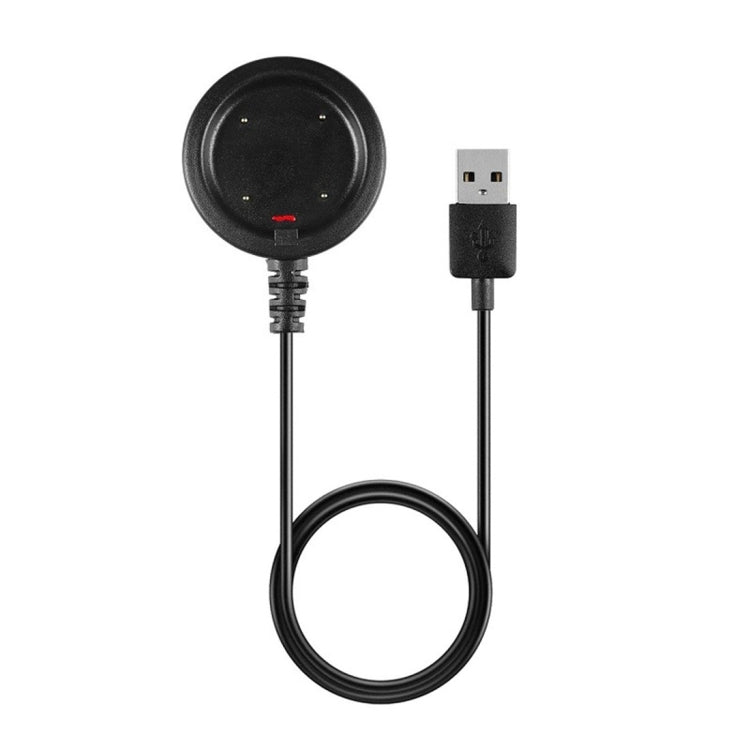 POLAR-compatible smart watch charging cable with round dock puck and USB-A plug