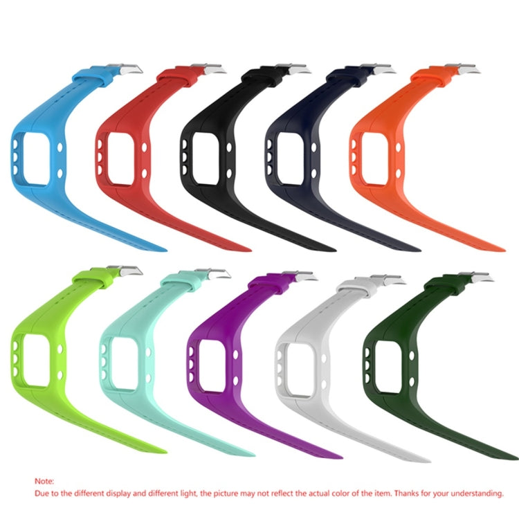 Assorted multicolor silicone smartwatch bands with metal clasps