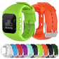 Assorted silicone watch bands in multiple colors, with metal clasps for POLAR A300