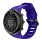 Silicone watch band for Suunto Core in purple with metal clasp and buckle