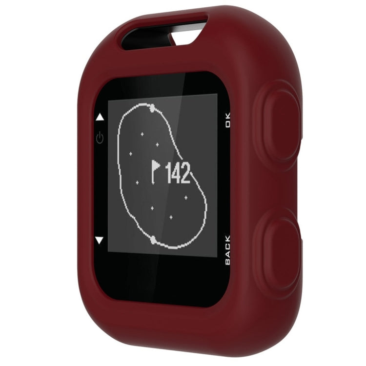 Wine red silicone protective case for Garmin Approach G10 golf device