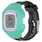 Teal silicone protective case for smartwatch with display window and side buttons
