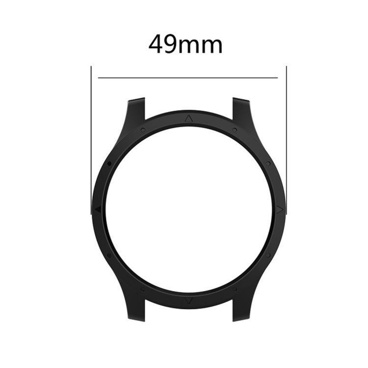 PC protective watch case for Garmin Forerunner 935, 49mm gray bezel frame