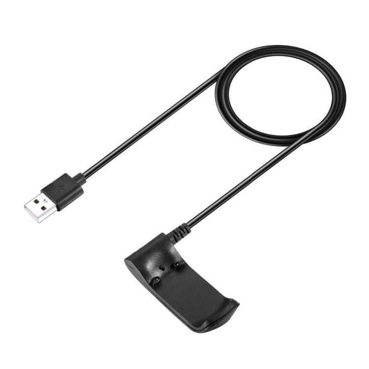 USB-A to charging dock cable with black braided cord