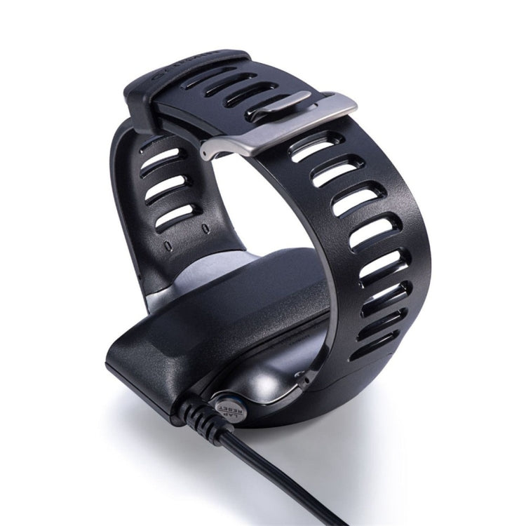 Charging cradle for Garmin-style smartwatch with attached cable