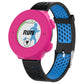 Pink and blue silicone protective case for smart watch with molded screen cover