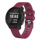 Purplish red silicone watch band for Garmin Forerunner 245 with metal buckle