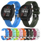 Assorted color silicone smartwatch bands with metal clasp and adjustable strap holes