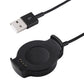 Black watch charging cradle with USB-A plug and charging pin contacts