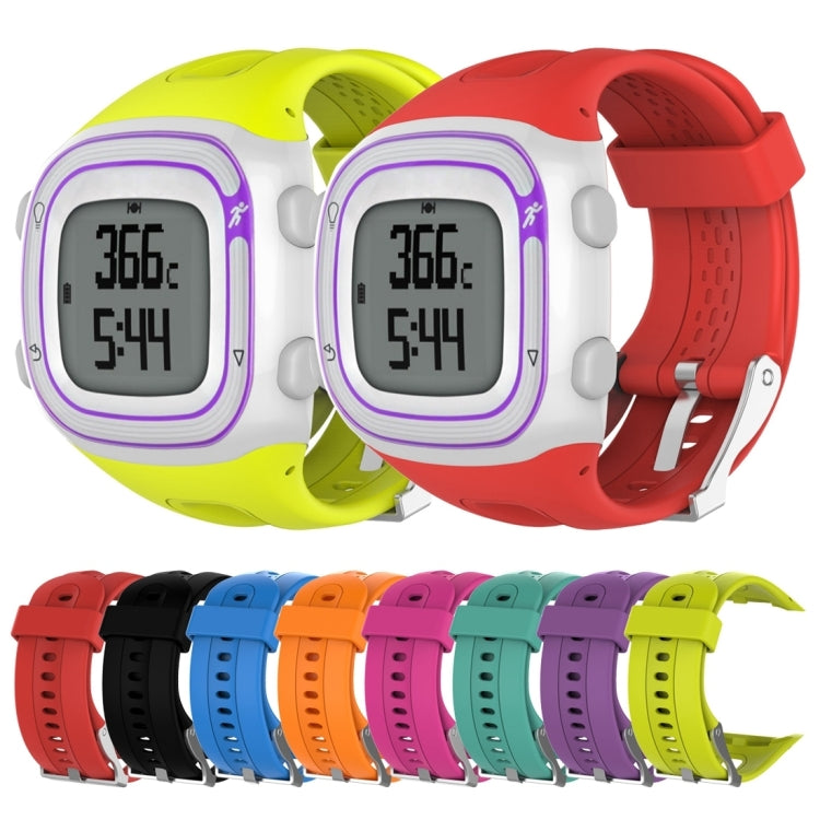Colorful silicone sport watch bands with perforated strap holes and clasp buckle