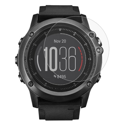 Garmin smart watch screen protector film on black smartwatch display