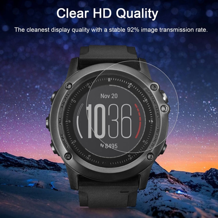 Garmin smartwatch with high-definition screen protector on round display