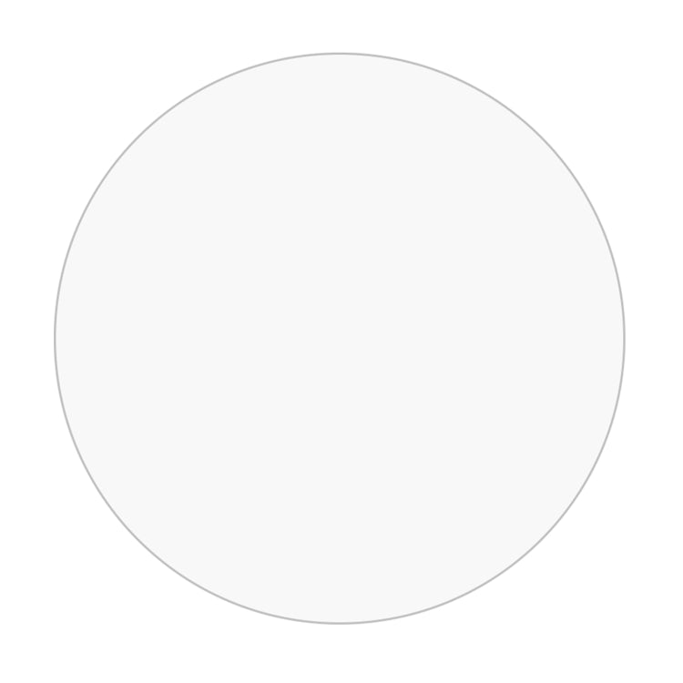 Clear tempered glass screen protector film round cutout