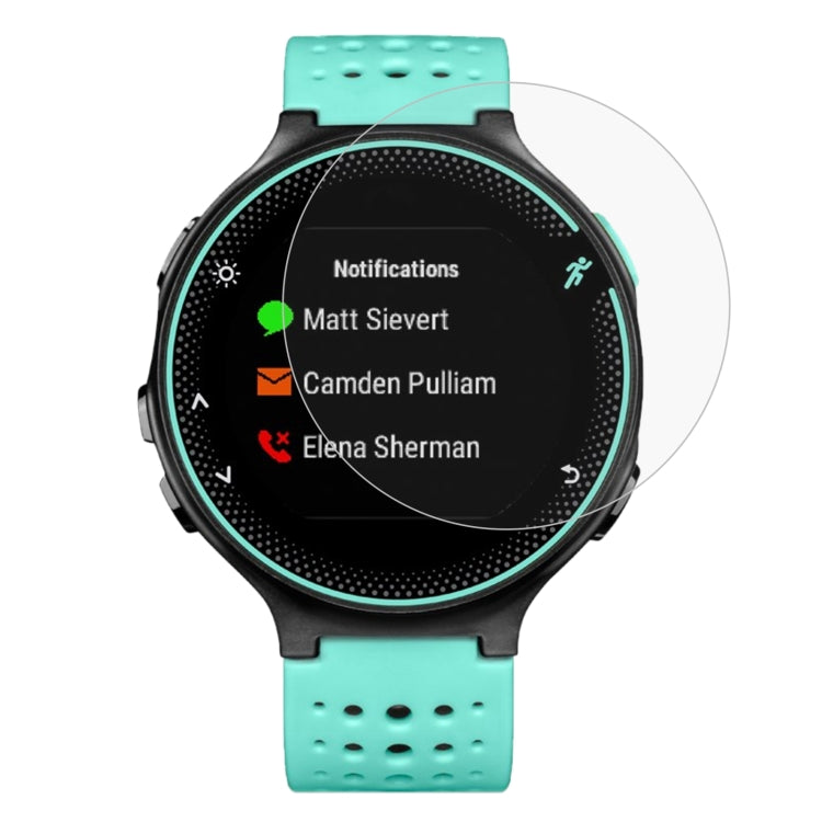 Tempered glass screen protector for Garmin smartwatch, clear round film