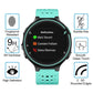 2-pack tempered glass screen protectors for smartwatch, rounded edges