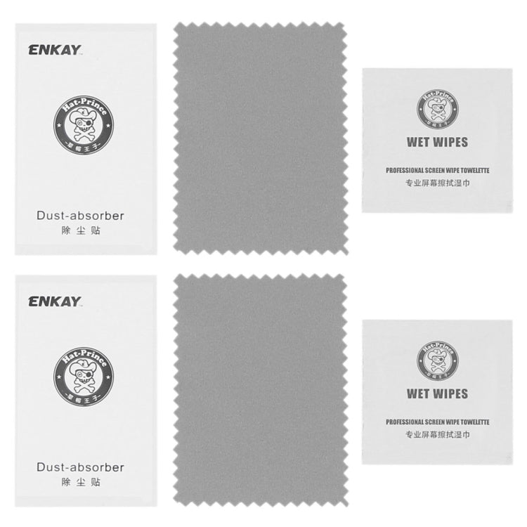 ENKAY screen protector accessories set with wet wipes and dust-absorber cloths