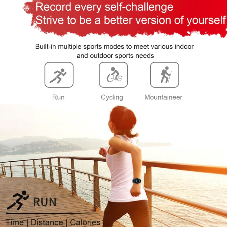 Sport smartwatch with heart rate on screen paired with sports activity icons