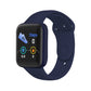 Blue 1.44-inch smart watch with steps count display and activity icons